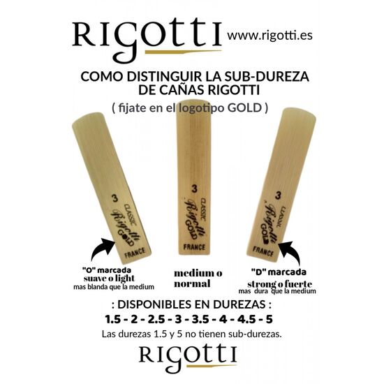 Caa Clarinete Sib Rigotti Gold 3 1/2
