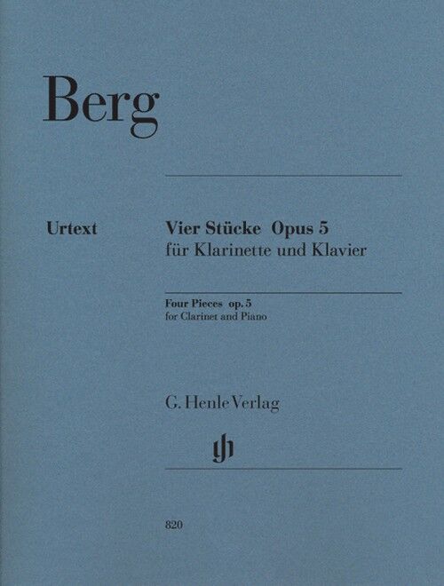 BERG, ALBAN.- 4 PIEZAS OP.5 URTEXT